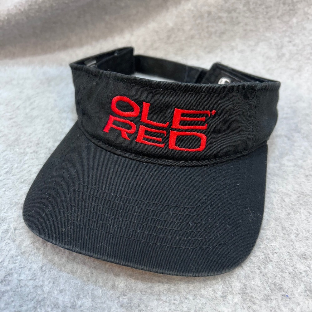 Ole Red Unisex Black Outdoor Cap Visor Embroidered Logo Adjustable OSFM